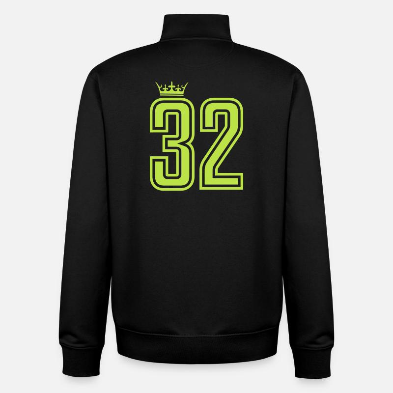 Royal 32 - Sweat zippé unisexe en coton bio Stanley/Stella - noir