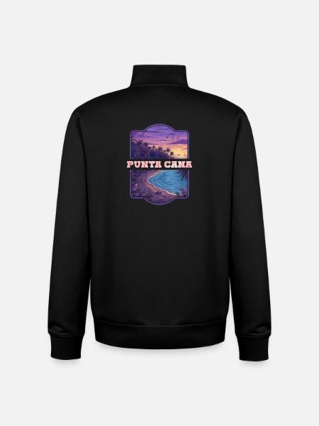 Punta Cana Tropischer Abend - Unisex Organic Zip Sweatshirt von Stanley/Stella - Schwarz