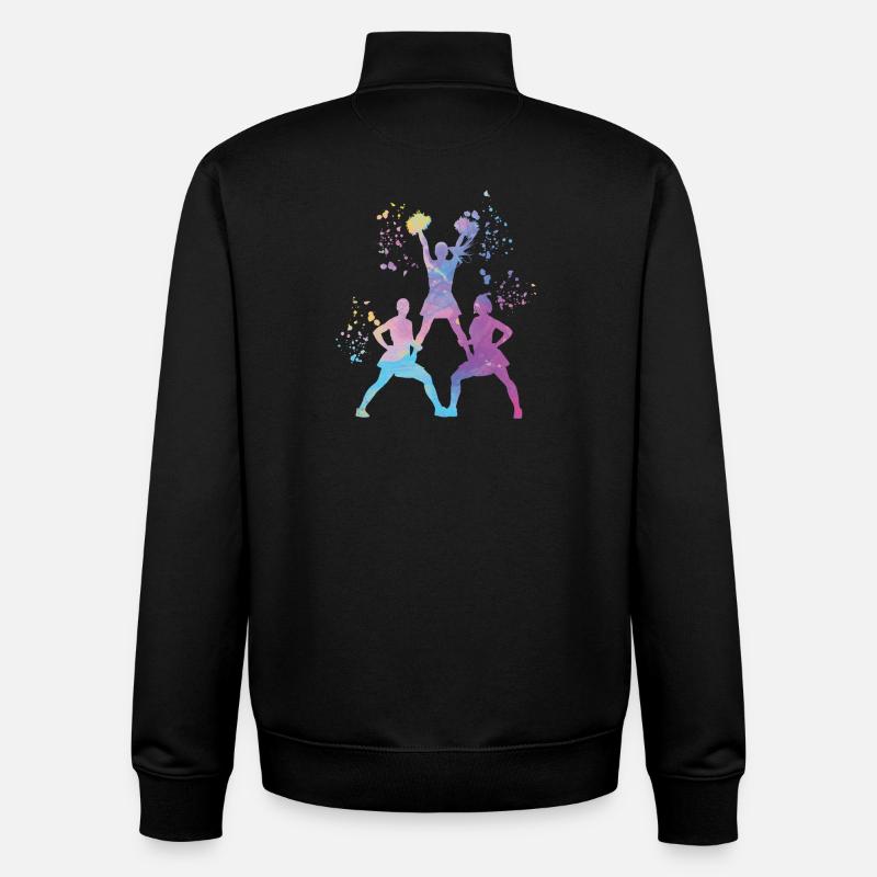 Cheerleader Cheer Mom Cheerleading - Unisex Organic Zip Sweatshirt von Stanley/Stella - Schwarz