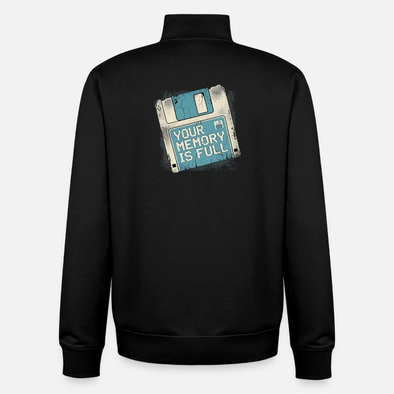 Your Memory - Unisex Organic Zip Sweatshirt by Stanley/Stella - black