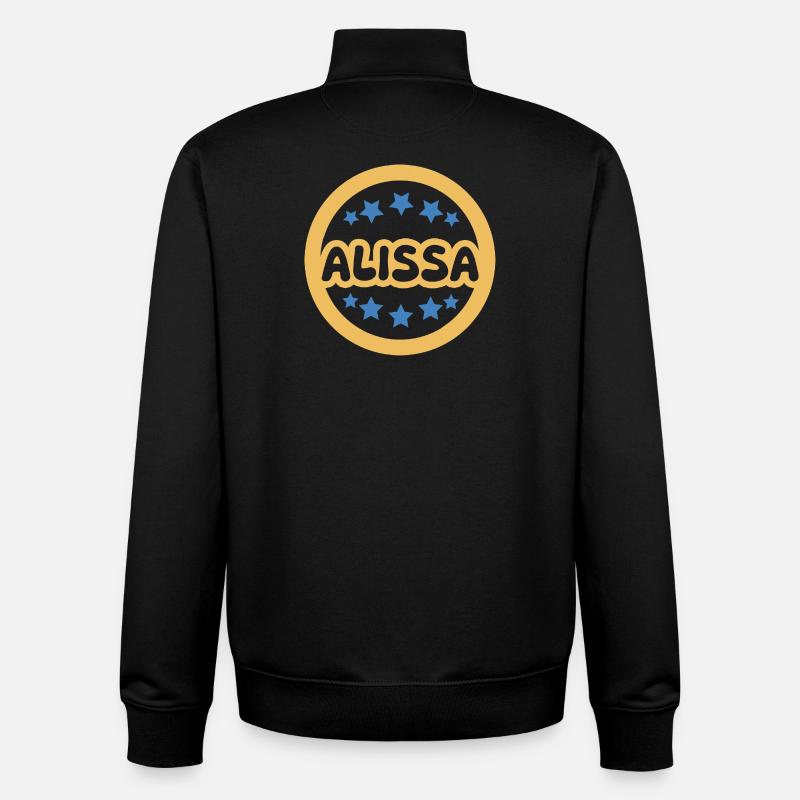 Gift Alissa - Unisex Organic Zip Sweatshirt by Stanley/Stella - black