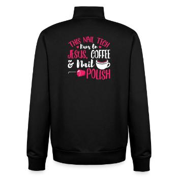 Nail Designer Nail Designer Cosmetics Nail Salon - Unisex Organic Zip Sweatshirt by Stanley/Stella - black - Back - AI Model Male 185 light (185cm)