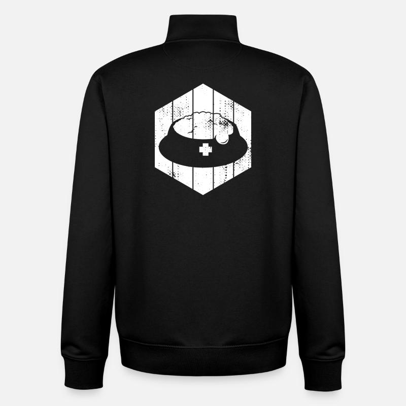 Haustier Futter - Unisex Organic Zip Sweatshirt von Stanley/Stella - Schwarz