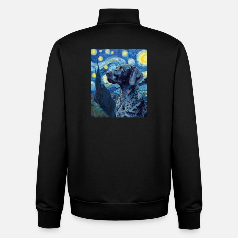 Deutsch Kurzhaar - Unisex Organic Zip Sweatshirt von Stanley/Stella - Schwarz