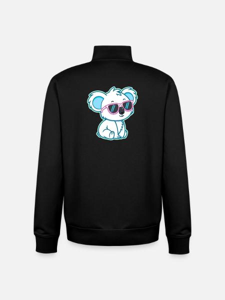 Koala White Chill Sunglasses - Unisex Organic Zip Sweatshirt by Stanley/Stella - black