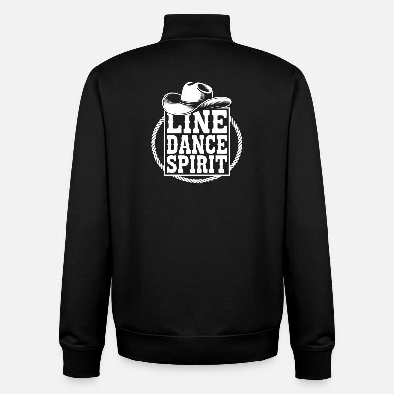 Line Dance Spirit - Unisex Organic Zip Sweatshirt von Stanley/Stella - Schwarz