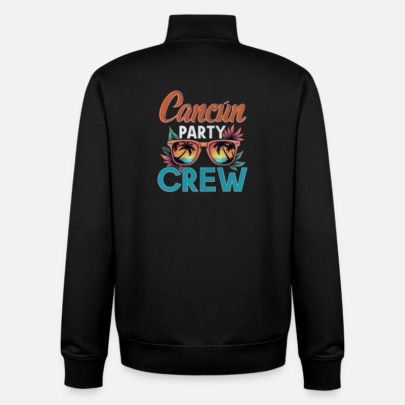 Cancun Crew - Unisex Organic Zip Sweatshirt von Stanley/Stella - Schwarz