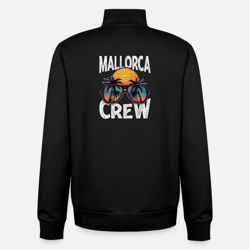 Mallorca Crew - Unisex Organic Zip Sweatshirt von Stanley/Stella - Schwarz