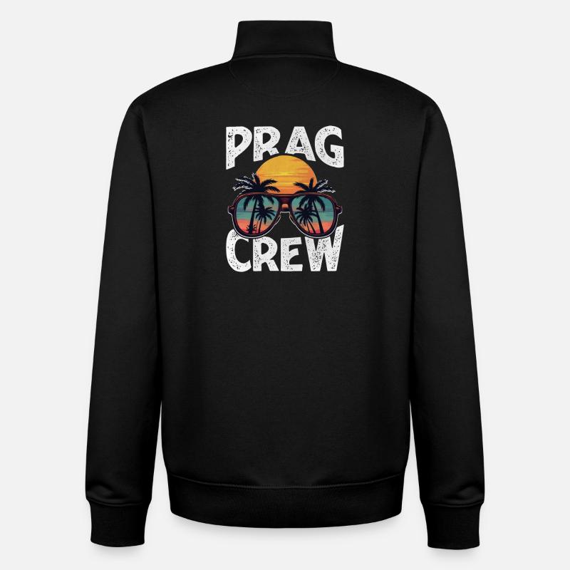 Prag Crew - Unisex Organic Zip Sweatshirt von Stanley/Stella - Schwarz