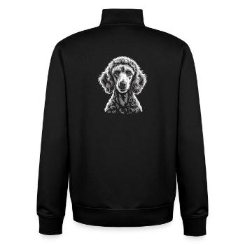 Pudel - Unisex Organic Zip Sweatshirt von Stanley/Stella - Schwarz - Hinten - AI Model Male 185 light (185cm)