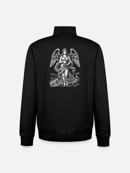 Seaborne Venus with Skull - Unisex Organic Zip Sweatshirt by Stanley/Stella - black