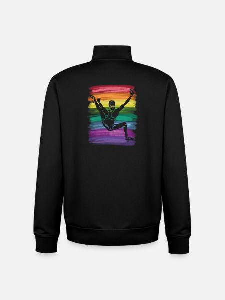 Boulderer Boulder Bouldering - Unisex Organic Zip Sweatshirt by Stanley/Stella - black