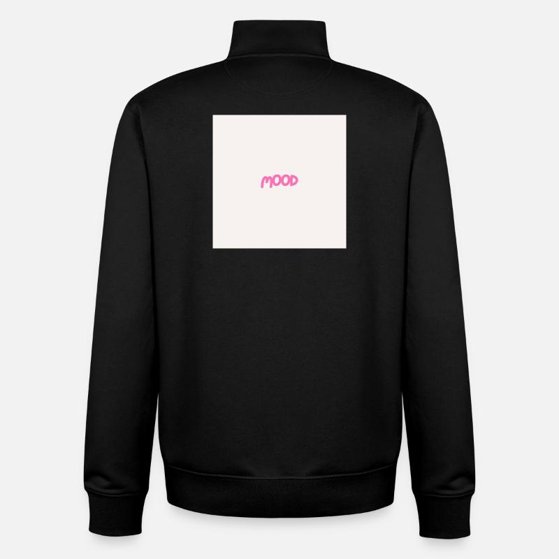 "MOOD" Graphic Tee Design - Sweat zippé unisexe en coton bio Stanley/Stella - noir