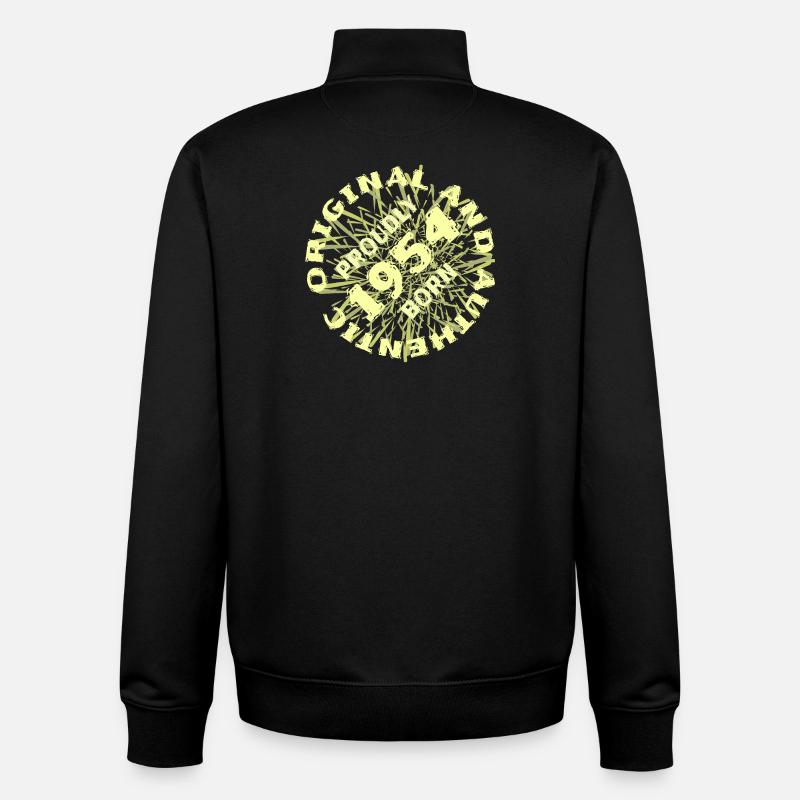 Authentic 1954 - Unisex Organic Zip Sweatshirt by Stanley/Stella - black