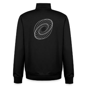 Gepunkteter Spiralwirbel - Unisex Organic Zip Sweatshirt von Stanley/Stella - Schwarz - Hinten - AI Model Male 185 light (185cm)