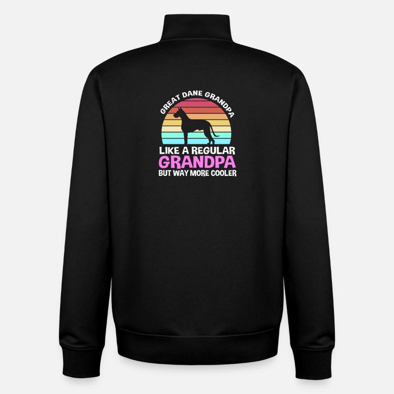 Deutsche Dogge - Unisex Organic Zip Sweatshirt von Stanley/Stella - Schwarz