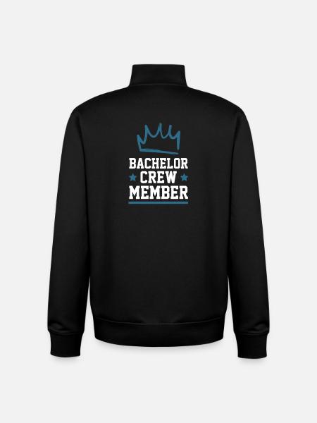 Bachelor Crew - Unisex Organic Zip Sweatshirt by Stanley/Stella - black