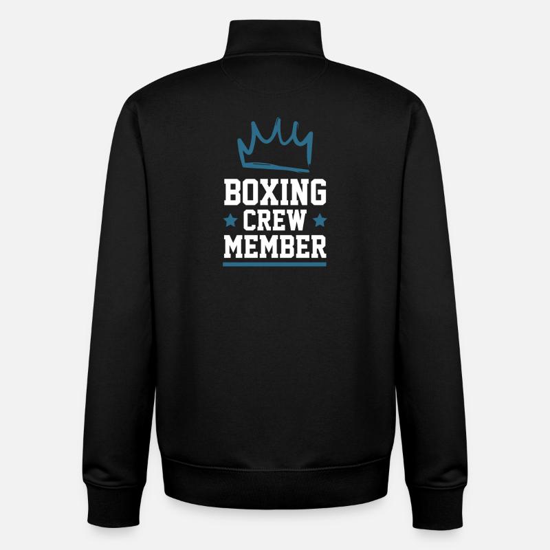 Boxing Crew - Unisex Organic Zip Sweatshirt by Stanley/Stella - black