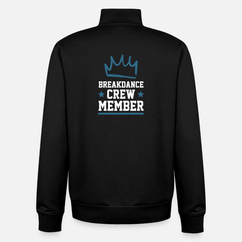 Breakdance Crew - Unisex Organic Zip Sweatshirt by Stanley/Stella - black