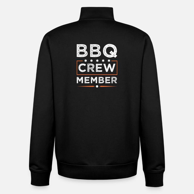 Bbq Crew - Unisex Organic Zip Sweatshirt von Stanley/Stella - Schwarz