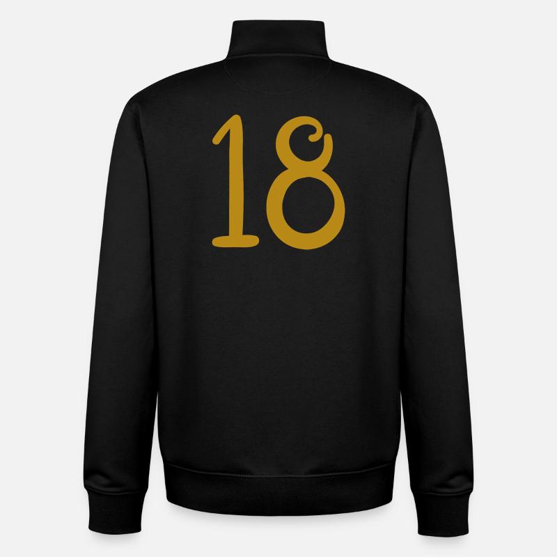 18 - Unisex Organic Zip Sweatshirt von Stanley/Stella - Schwarz