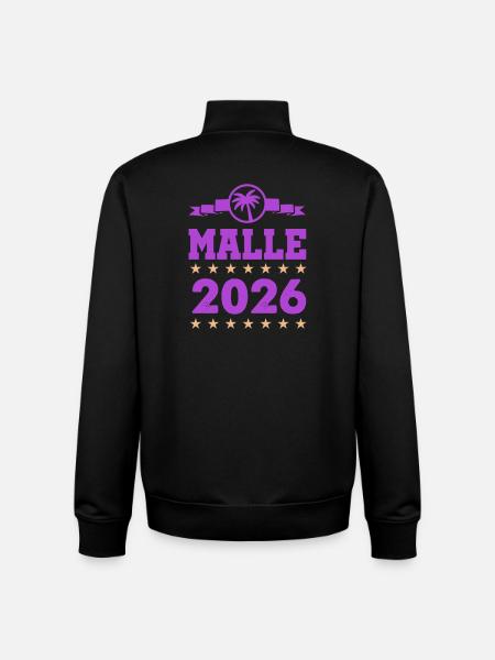 Malle 2026 Logo - Unisex Organic Zip Sweatshirt by Stanley/Stella - black
