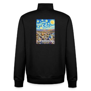 Sternenhimmel San Bernardino - Unisex Organic Zip Sweatshirt von Stanley/Stella - Schwarz - Hinten - AI Model Male 185 light (185cm)