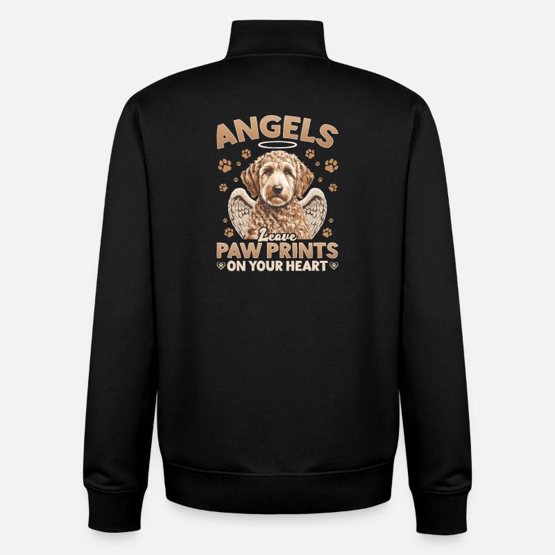 Goldendoodle Dog Breed - Unisex Organic Zip Sweatshirt by Stanley/Stella - black