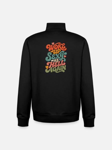 Wake Up Sexy Again - Unisex Organic Zip Sweatshirt von Stanley/Stella - Schwarz