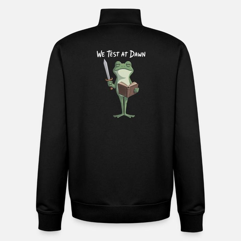 Dawn Test Froschritter - Unisex Organic Zip Sweatshirt von Stanley/Stella - Schwarz