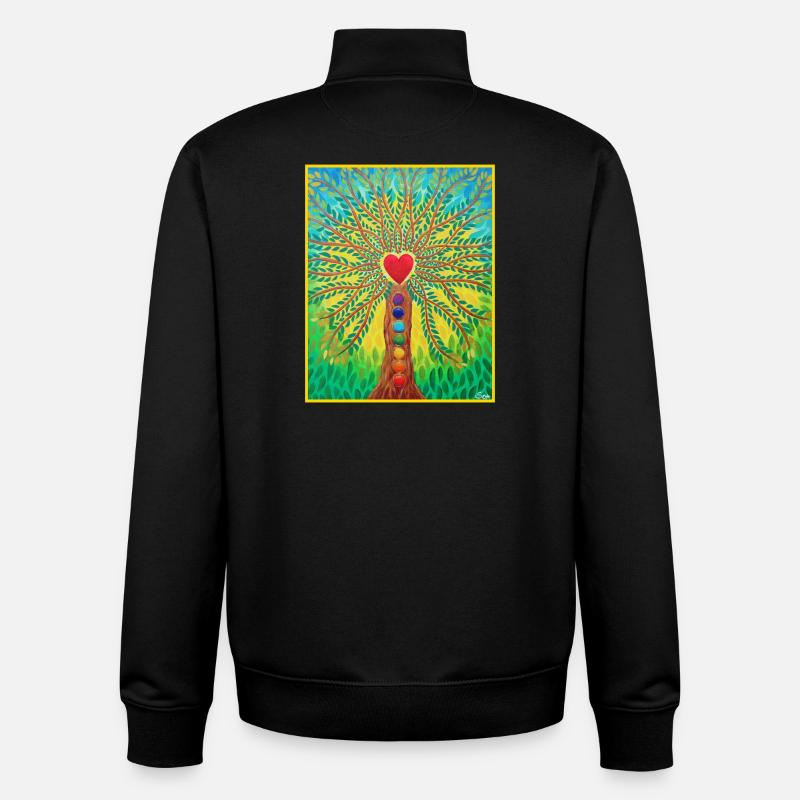 Lebensbaum Lebensenergie - Sonja von Staden - Unisex Organic Zip Sweatshirt von Stanley/Stella - Schwarz