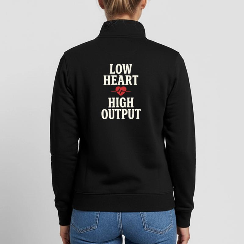 Zone 2 Training Herzfrequenztraining Einfaches Unisex Organic Zip Sweatshirt von Stanley/Stella