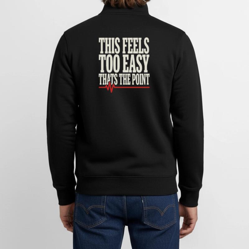 Zone 2 Training Herzfrequenztraining Einfaches Unisex Organic Zip Sweatshirt von Stanley/Stella