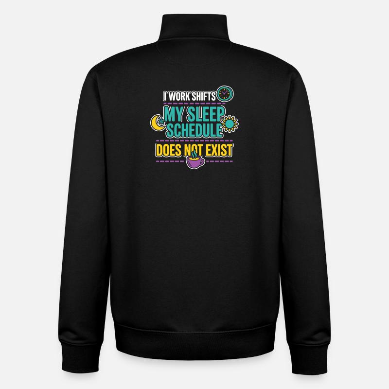 Night Shift Nurse, Tired - Unisex Organic Zip Sweatshirt by Stanley/Stella - black