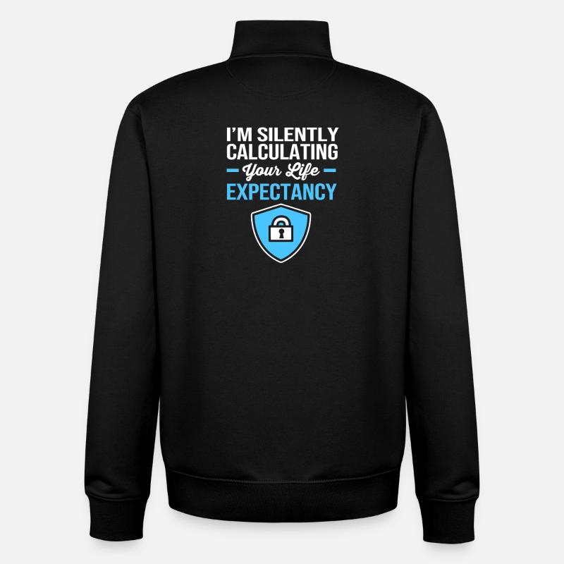 Insurance - Unisex Organic Zip Sweatshirt by Stanley/Stella - black