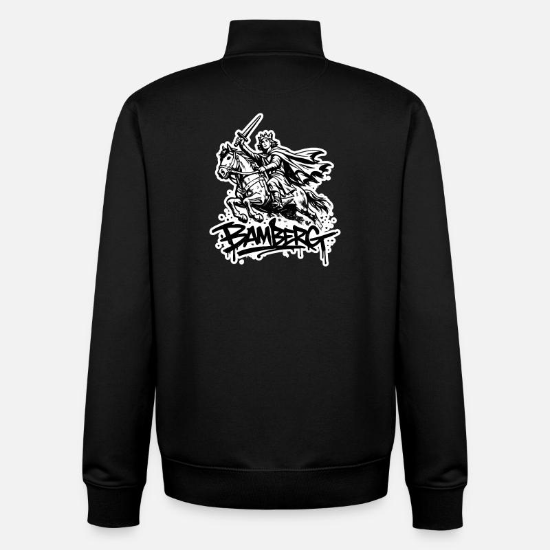 Bamberg Reiter - Unisex Organic Zip Sweatshirt von Stanley/Stella - Schwarz