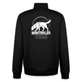 Golden Retriever Mantrailer Team Hundesport Hunde  - Unisex Organic Zip Sweatshirt von Stanley/Stella - Schwarz - Hinten - AI Model Male 185 light (185cm)