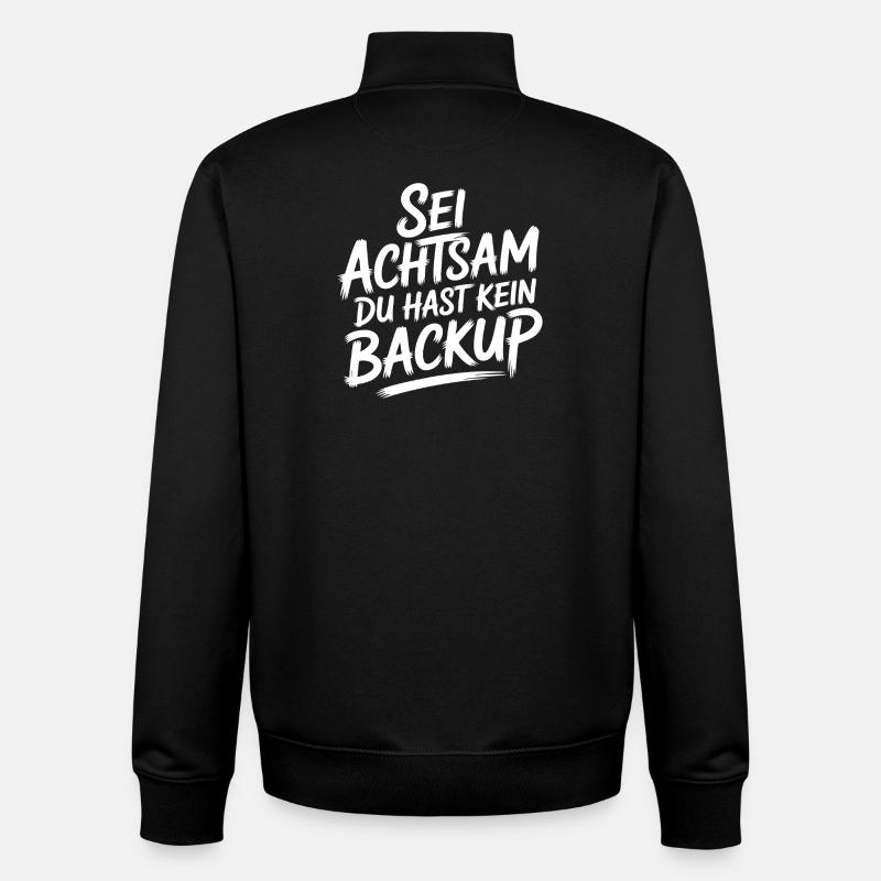 Motiv Achtsamkeit - Unisex Organic Zip Sweatshirt von Stanley/Stella - Schwarz