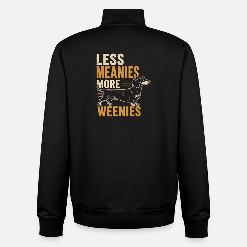 Weniger Gemein Mehr Weenies - Unisex Organic Zip Sweatshirt von Stanley/Stella - Schwarz