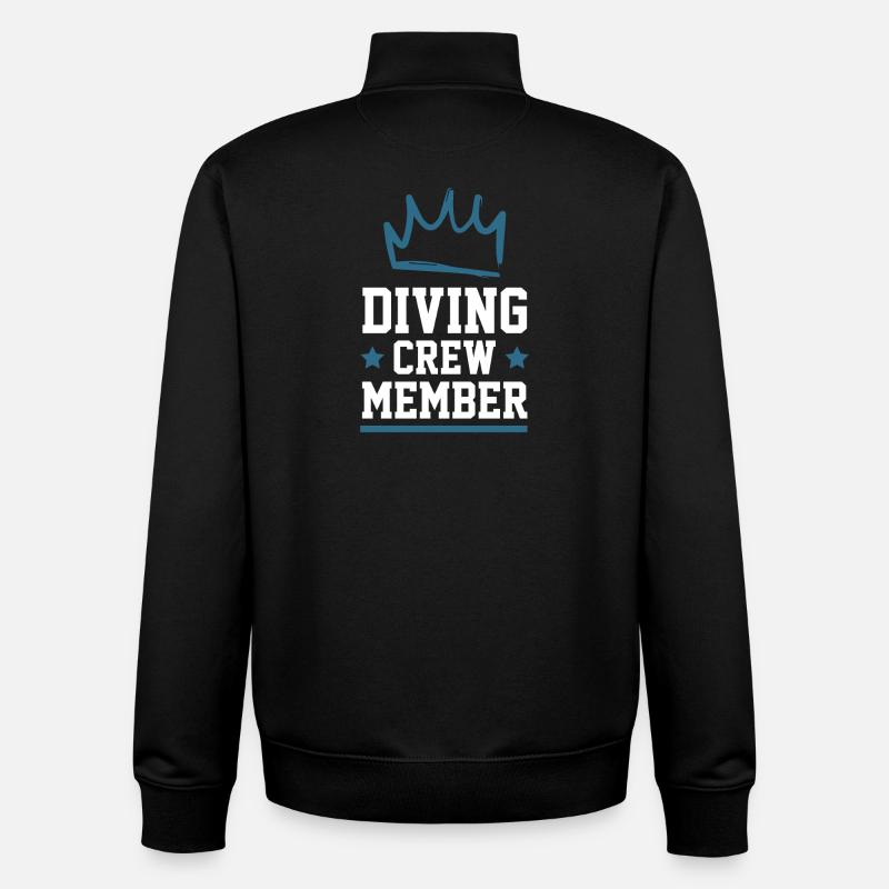 Diving Crew - Unisex Organic Zip Sweatshirt von Stanley/Stella - Schwarz