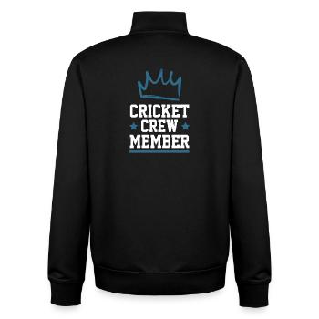 Cricket Crew - Unisex Organic Zip Sweatshirt von Stanley/Stella - Schwarz - Hinten - AI Model Male 185 light (185cm)