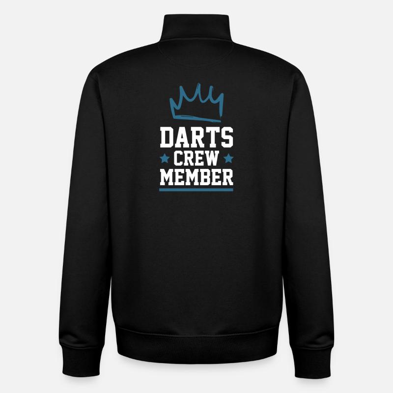 Darts Crew - Unisex Organic Zip Sweatshirt by Stanley/Stella - black