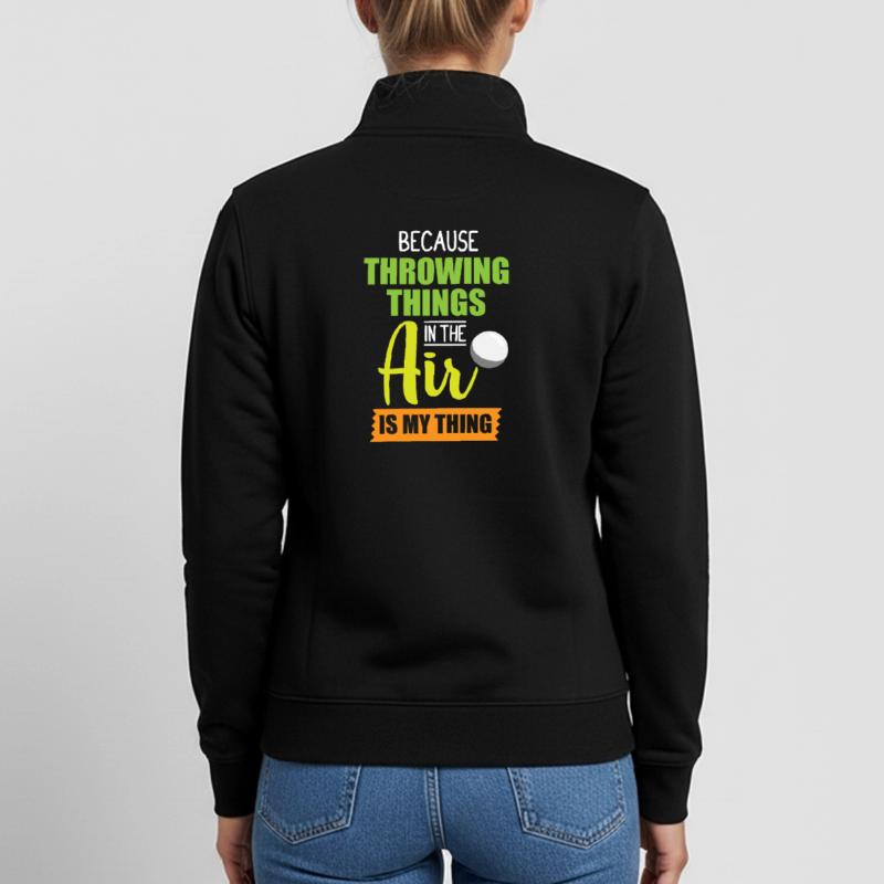 Diskuswurf Diskuswerfen Diskus diskuswerfer Unisex Organic Zip Sweatshirt von Stanley/Stella