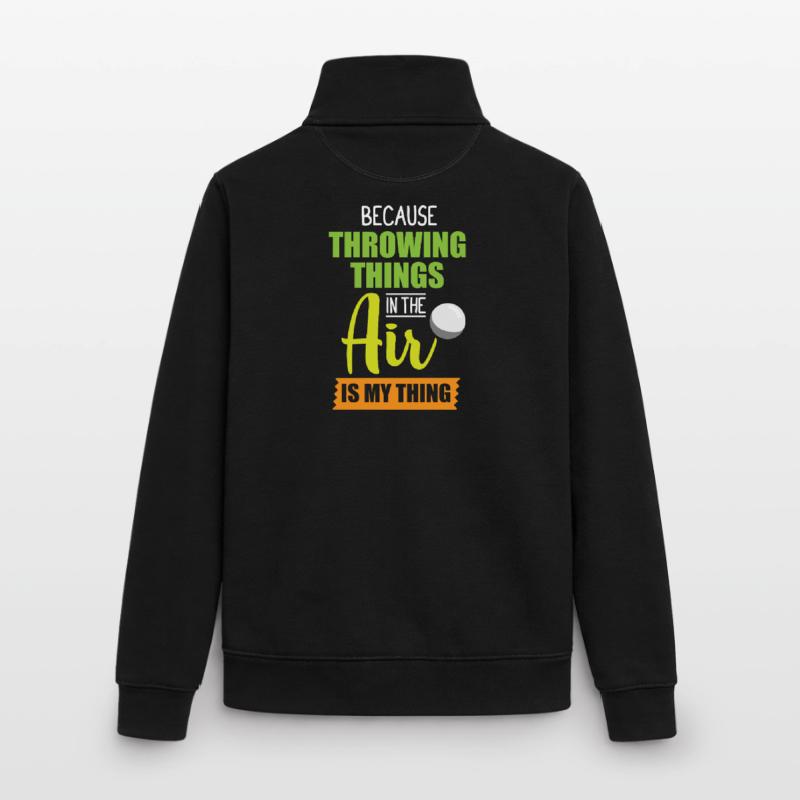 Diskuswurf Diskuswerfen Diskus diskuswerfer Unisex Organic Zip Sweatshirt von Stanley/Stella