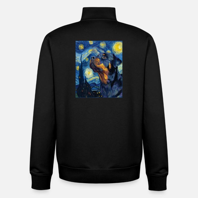 Rottweiler - Unisex Organic Zip Sweatshirt by Stanley/Stella - black