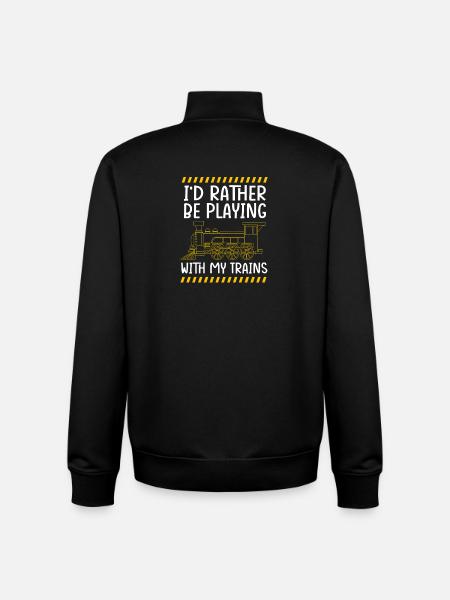 Model Railway Model Making Model Maker - Unisex Organic Zip Sweatshirt by Stanley/Stella - black