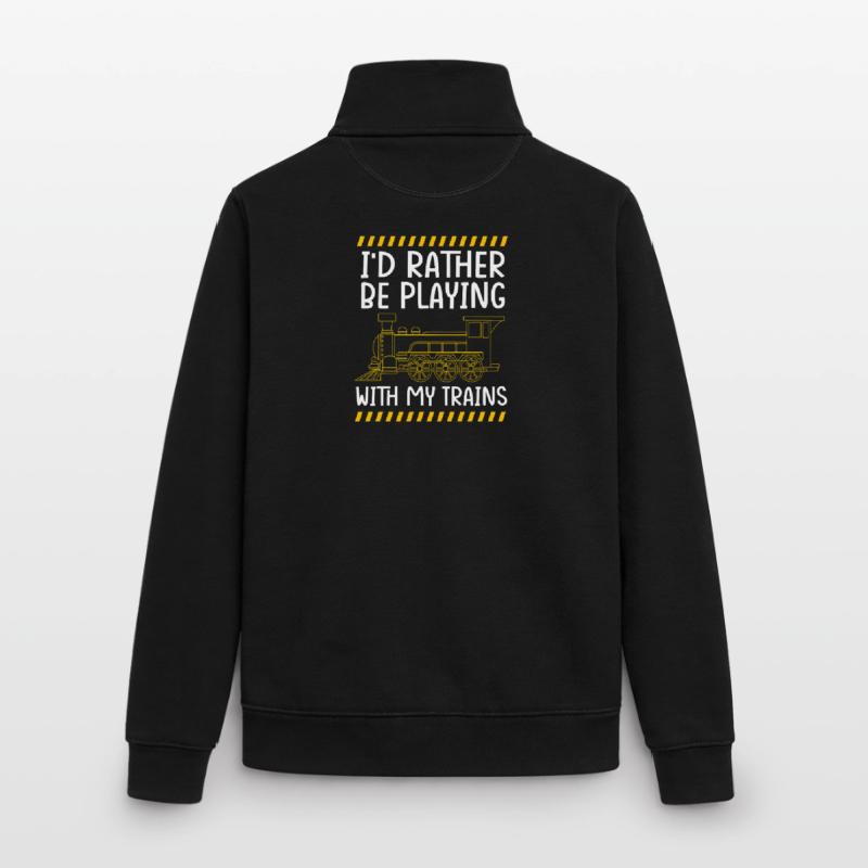 Model Railway Model Making Model Maker Unisex Organic Zip Sweatshirt by Stanley/Stella