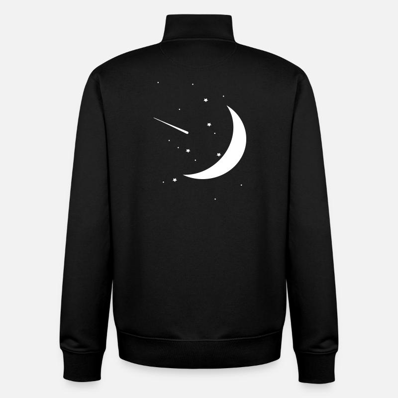Nachthimmel - Unisex Organic Zip Sweatshirt von Stanley/Stella - Schwarz