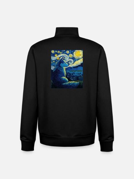 Wolf - Unisex Organic Zip Sweatshirt von Stanley/Stella - Schwarz