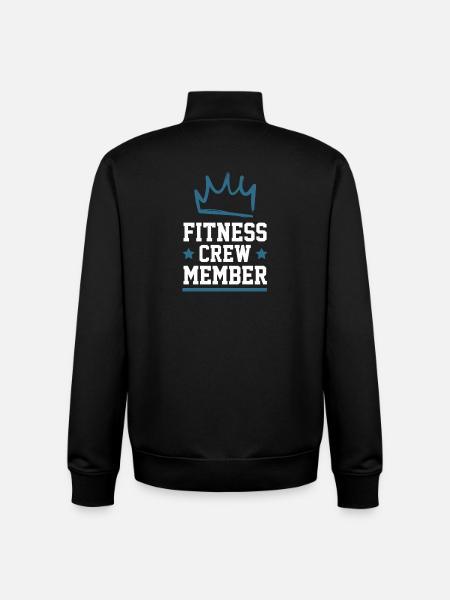 Fitness Crew - Unisex Organic Zip Sweatshirt von Stanley/Stella - Schwarz